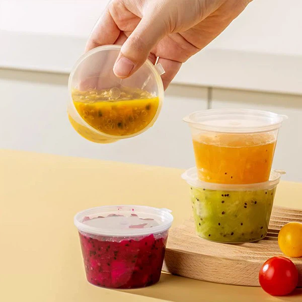 1oz Mini PP Plastic Dessert Pudding Cup Sauce Cup