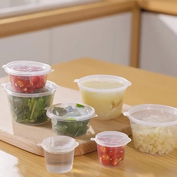 1oz Mini PP Plastic Dessert Pudding Cup Sauce Cup