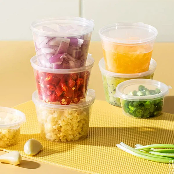 1oz Mini PP Plastic Dessert Pudding Cup Sauce Cup